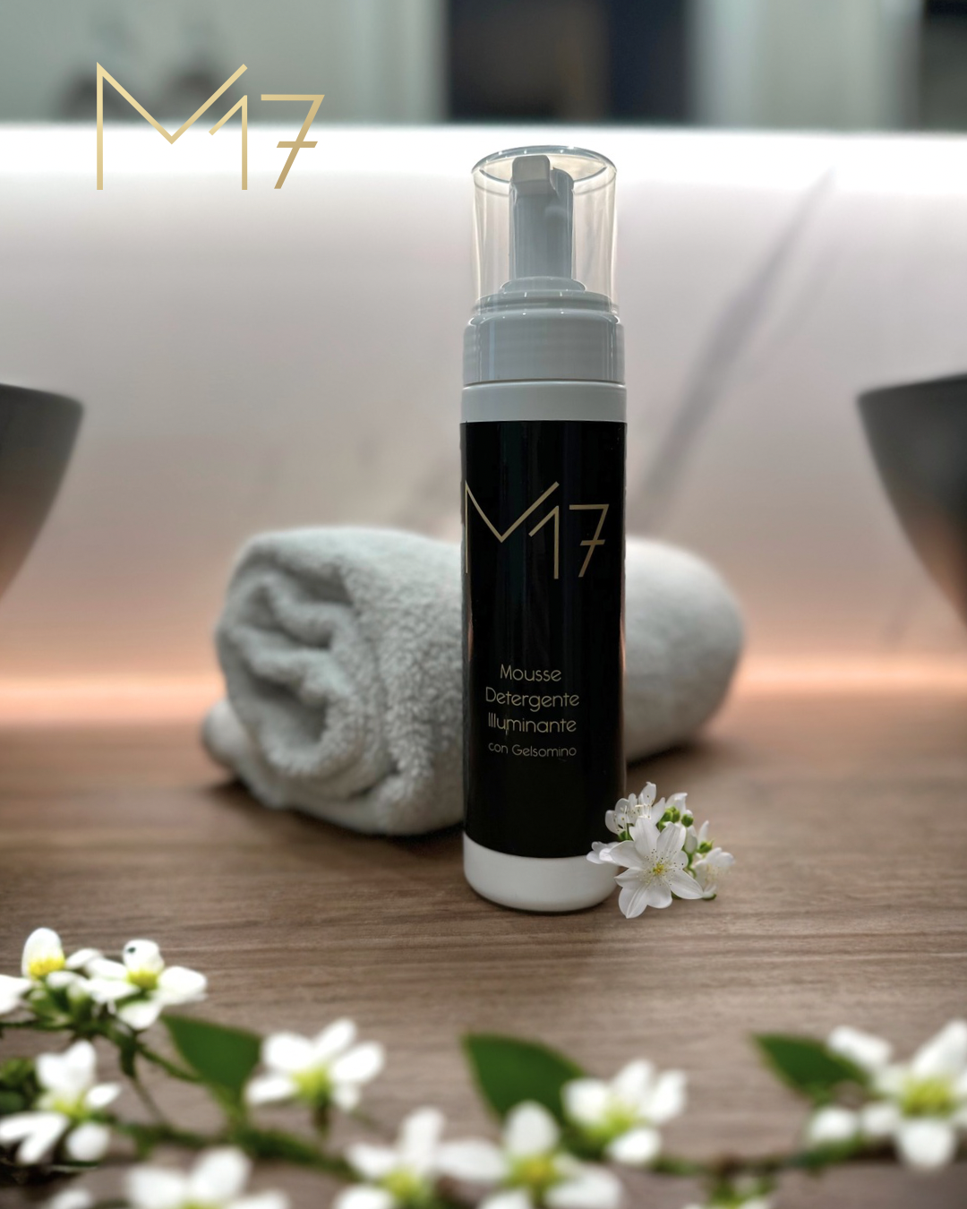 Mousse detergente illuminante - Gelsomino